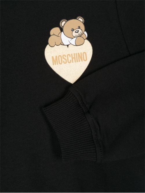 Felpa bambina girocollo orsetto MOSCHINO KID-TEEN | HHF02MLDA1660100